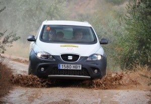 Rallye RACC Seat Altea Freetrack barro El Freetrack atravesó sin problemas las áreas embarradas.