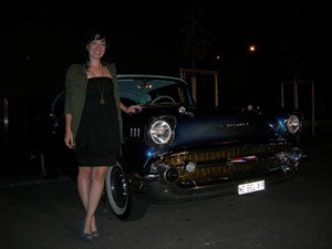 Chevrolet BelAir Llegamos a la cena en Chevrolets clásicos tan bien cuidados como éste.