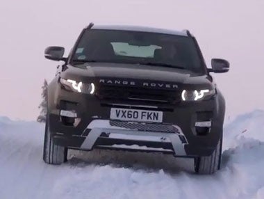 El Range Rover Evoque, sobre nieve El Range Rover Evoque, sobre nieve