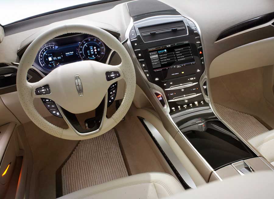 Lincoln MKZ Concept 2 900x656 El interior del nuevo modelo de Lincoln rebosa calidad por los cuatro costados.