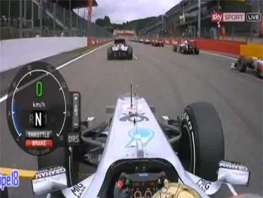 Vídeo: salida de Schumacher en el GP de Bélgica 2011 Vídeo: salida de Schumacher en el GP de Bélgica 2011