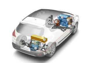 Peugeot 3008 Hybrid4 xray Peugeot 3008 Hybrid4 xray