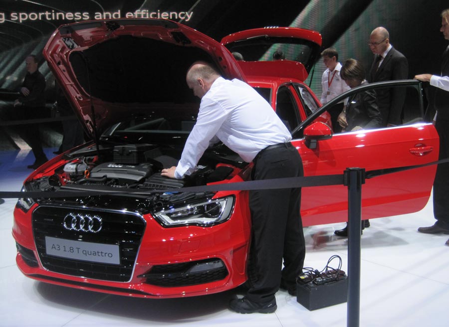 Audi A3 El nuevo Audi A3 es uno de los modelos más llamativos del Salón de Ginebra.