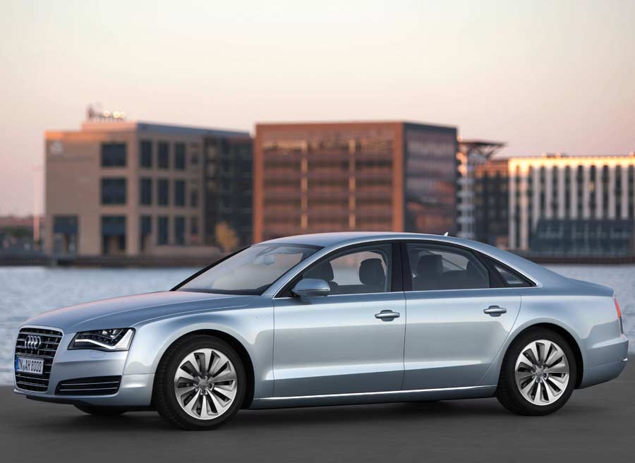 Audi A8 Hybrid Las llantas de 19 pulgadas del A8 híbrido son exclusivas de esta versión.