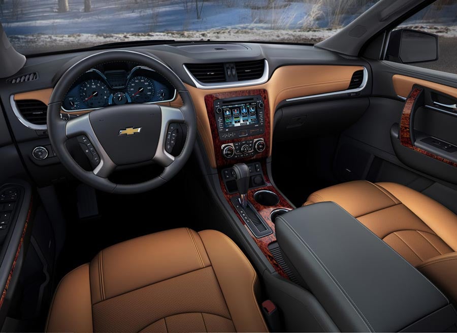 Chevrolet Traverse Mejores materiales en el interior del nuevo Chevrolet Traverse.