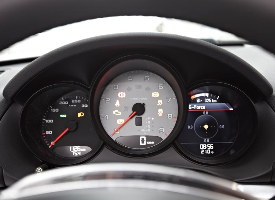 Porsche Boxster Cuadro de mandos del nuevo Porsche Boxster.