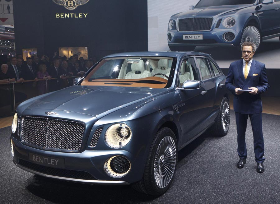 Bentley EXP 9 F Concept Bentley mostrará el concept de su todoterreno por primera vez en el Reino Unido.