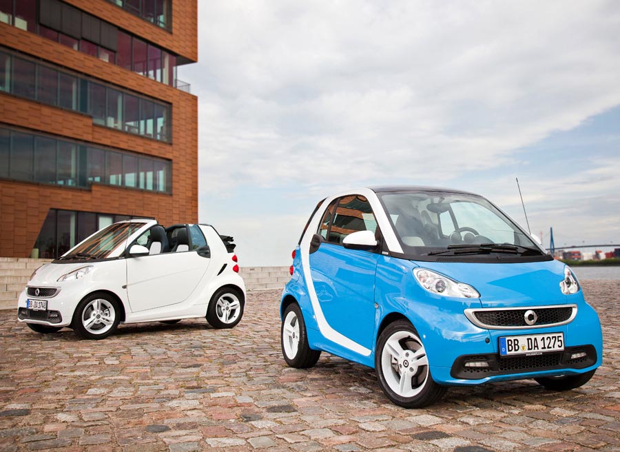 Smart Fortwo Edition Iceshine El Smart Fortwo Edition Iceshine está disponible tanto en versión coupé como cabrio.
