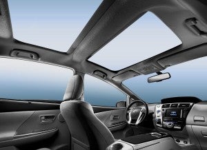 Toyota Prius +, techo panorámico Toyota Prius +, techo panorámico