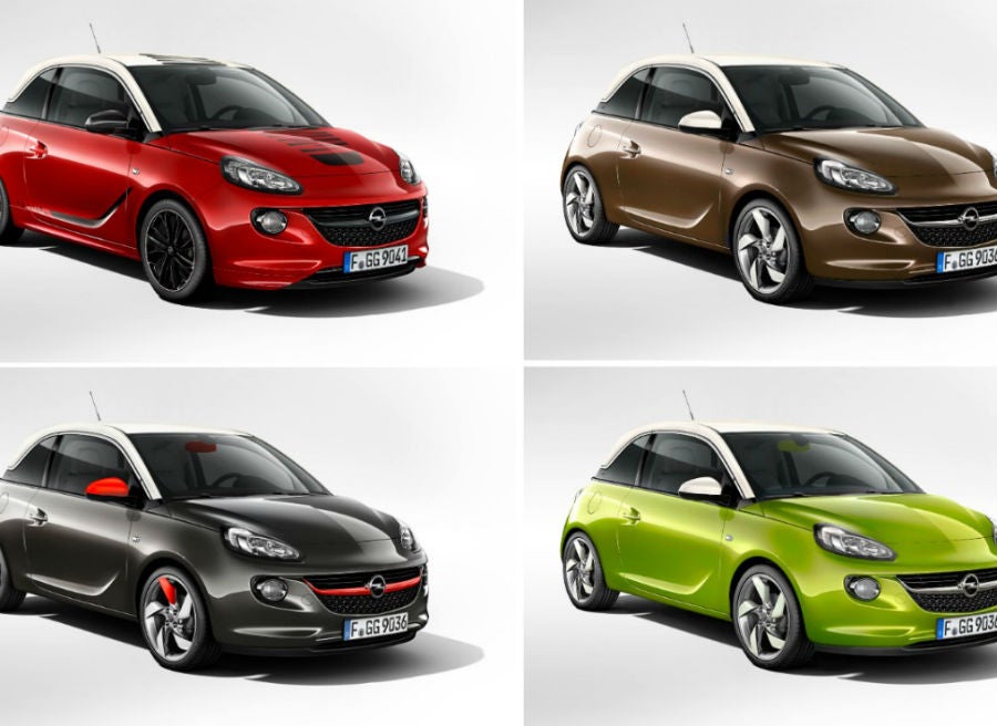 Opel Adam Las posibilidades de personalización del Opel Adam son prácticamente infinitas.
