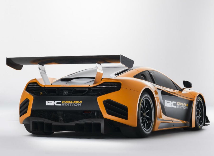 McLaren Can Am El difusor trasero del Mclaren MP4-12C Can Am Edition es totalmente novedoso.