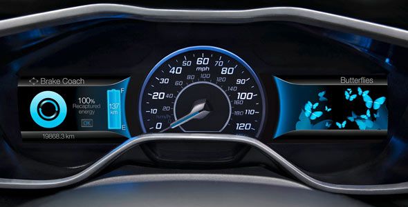 La nueva interfaz del Ford Focus eléctrico promueve la conducción eficiente La nueva interfaz del Ford Focus eléctrico promueve la conducción eficiente