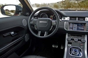Range Rover Evoque puesto de conduccion Range Rover Evoque puesto de conduccion