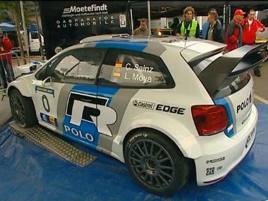 Carlos Sainz estrena el nuevo Volkswagen Polo WRC Carlos Sainz estrena el nuevo Volkswagen Polo WRC