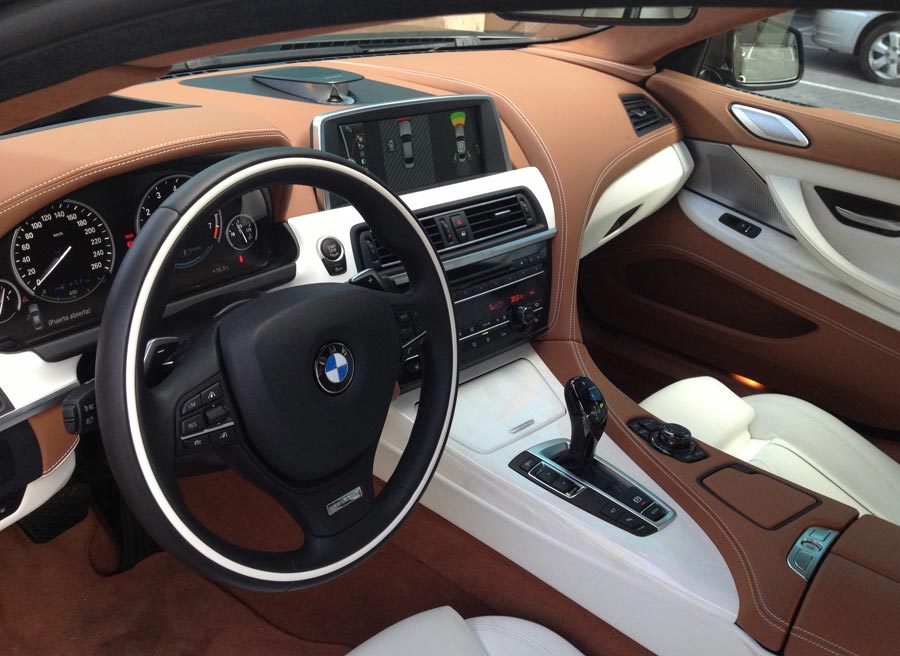 BMW Serie 6 Gran Coupe La decoración interior del BMW Serie 6 Gran Coupe es tan llamativa como elegante.