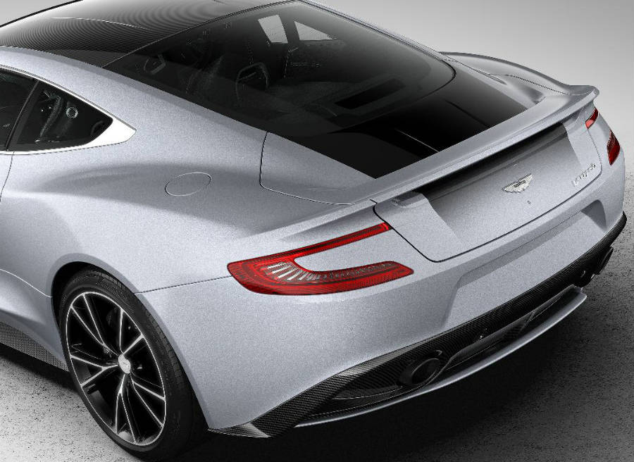 Aston Martin Vanquish Centenary Edition Detalle de la zaga del nuevo Aston Martin Vanquish Centenary Edition.