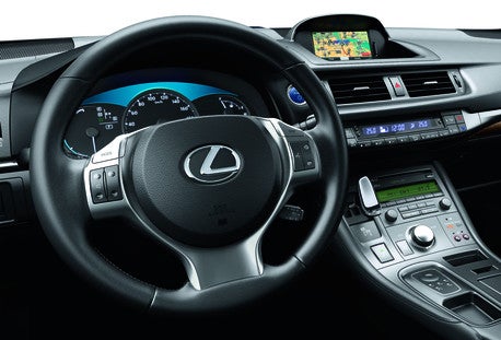 Lexus CT200h Interior del Lexus CT200h.