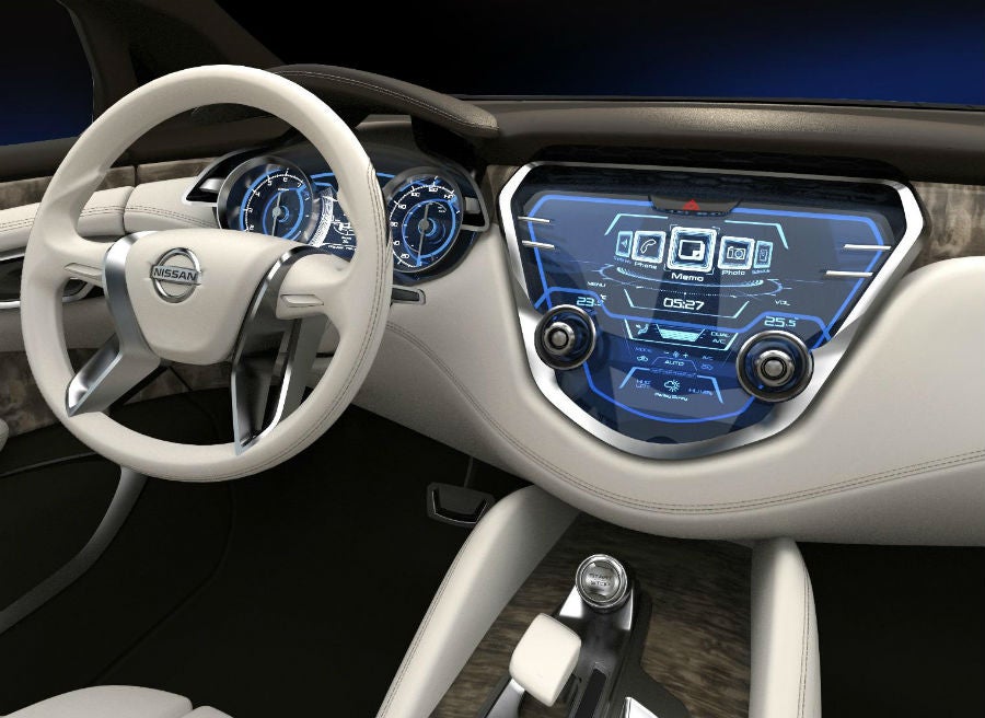 Nissan Resonance Interior del Nissan Resonance: futurista, como buen concept que es.