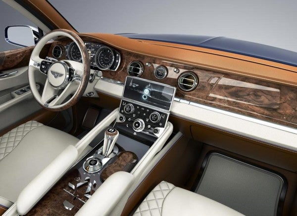 Bentley SUV Interior del Bentley EXP 9 F.