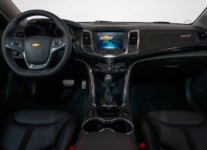 Chevrolet SS Interior del nuevo Chevrolet SS.