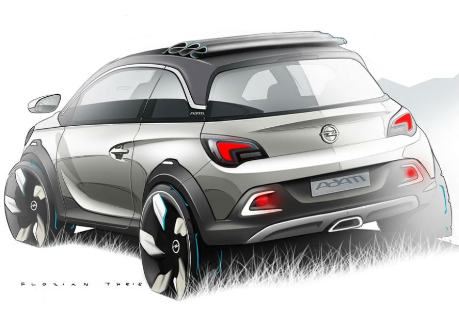 Opel Adam Rocks El Opel Adam Rocks es ligeramente más alto que el modelo convencional.