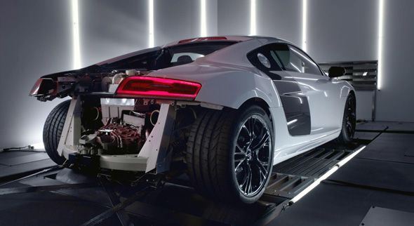 Audi R8 V10 Plus, 550 CV sobre el banco de potencia Audi R8 V10 Plus, 550 CV sobre el banco de potencia