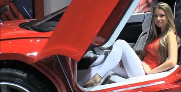 Las chicas de los salones del automóvil, en vídeo Las chicas de los salones del automóvil, en vídeo