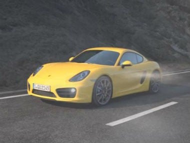 Porsche Cayman, en movimiento Porsche Cayman, en movimiento