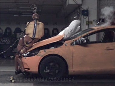 El airbag para peatones de Volvo, en vídeo El airbag para peatones de Volvo, en vídeo