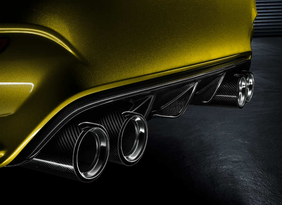BMW M4 El difusor y las salidas de escape son una de las señas de identidad del nuevo BMW M4.