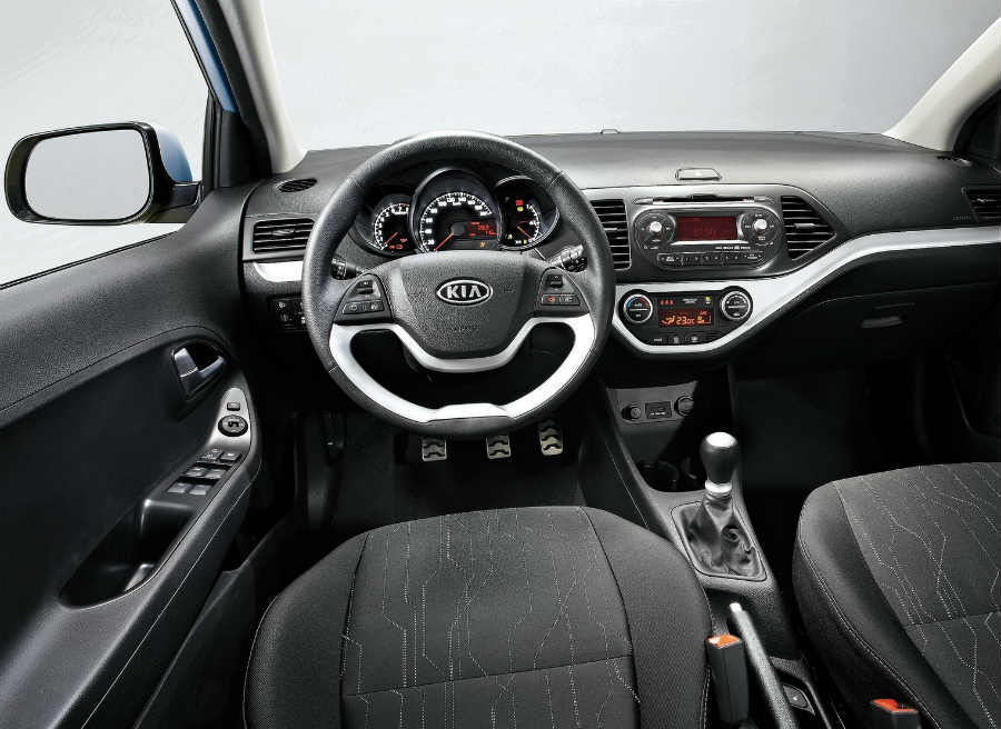 Kia Picanto El conductor podrá seleccionar desde el salpicadero si desea circular con gasolina o con GLP.