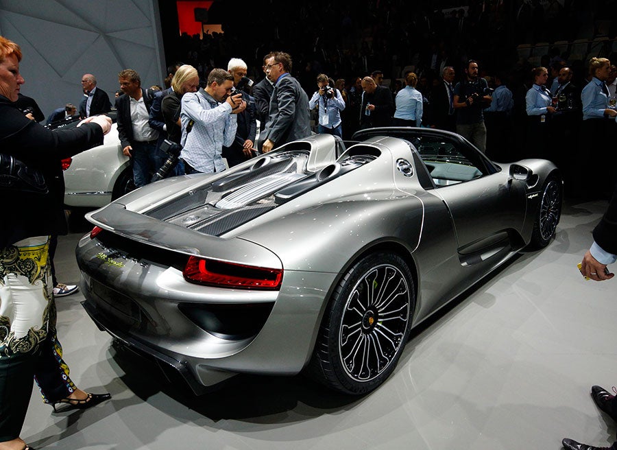 Debut Porsche 918 Spyder Frankfurt 2013 Debut Porsche 918 Spyder Frankfurt 2013