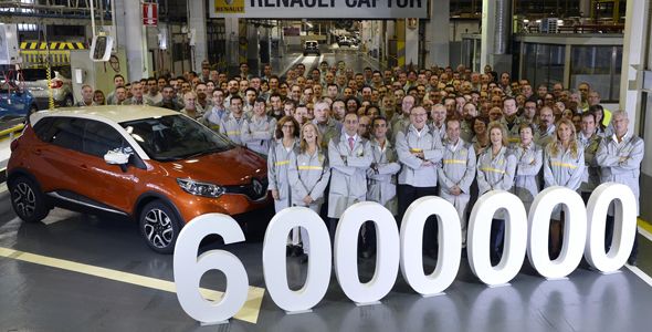 La planta de Renault en Valladolid fabrica el vehículo 6 millones La planta de Renault en Valladolid fabrica el vehículo 6 millones