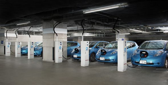 Las baterías del Nissan Leaf suministran energía a nuestro centro de trabajo Las baterías del Nissan Leaf suministran energía a nuestro centro de trabajo