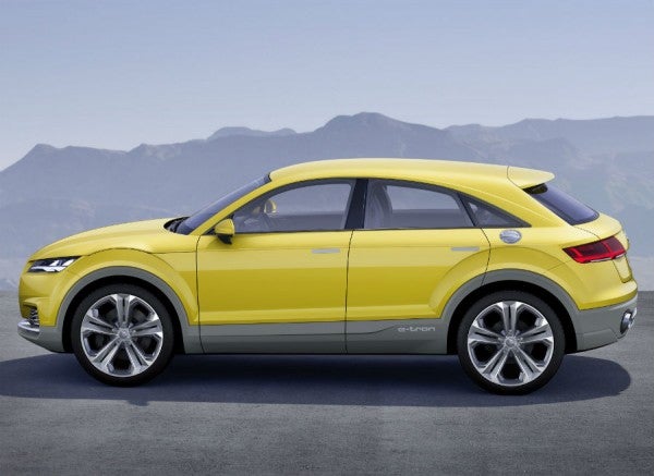 Audi TT offroad concept El Audi TT Offroad Concept comparte cotas con el Q3, salvo por una altura 8 centímetros menor.