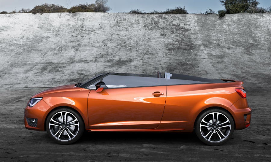 Vista de perfil del Seat Ibiza Cupster.