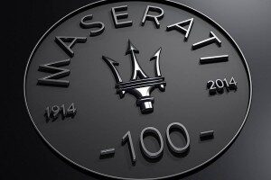 Logo del centenario de Maserati.