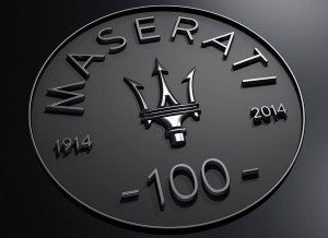 Logo del centenario de Maserati. Logo del centenario de Maserati.