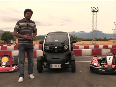 Vídeo prueba: un Renault Twizy contra un kart Vídeo prueba: un Renault Twizy contra un kart