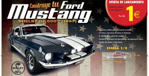DEAGOSTINI 1:8 BUILD Your Own Ford Mustang 1967 Shelby Gt-500 Édition 94 EUR 15,71 - FR