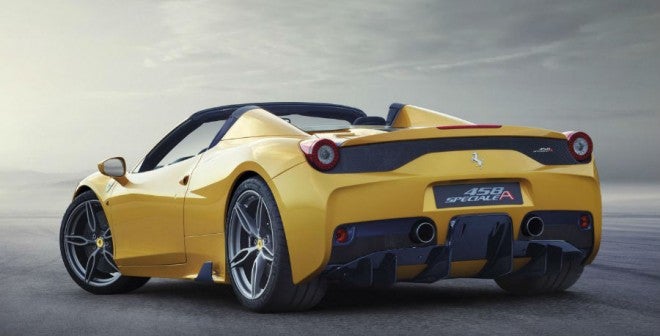 Ferrari 458 Speciale A La zaga del Ferrari 458 Speciale A es tremendamente espectacular.