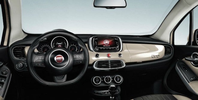 Fiat 500X El interior del Fiat 500X es elegante.
