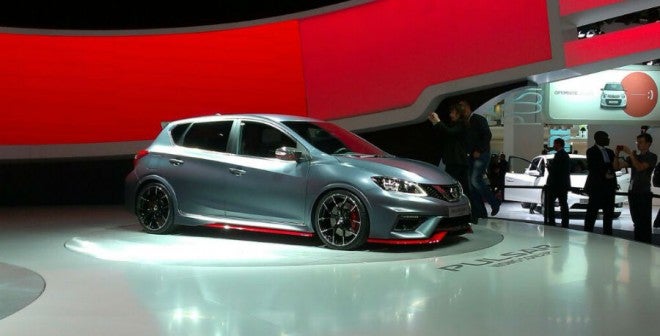 Nissan Pulsar Nismo Concept El Nissan Pulsar Nismo Concept es una de las estrellas de Nissan en París.