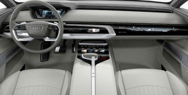 Audi Prologue El interior del Audi Prologue es el típico de un concept car, muy futurista.