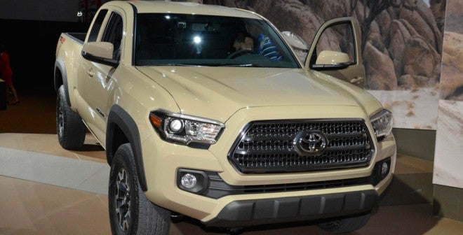 Toyota Tacoma expuesto en Detroit Toyota Tacoma frontal