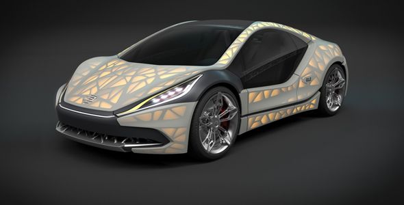 Light Cocoon, el coche biónico con carrocería de tela Light Cocoon, el coche biónico con carrocería de tela