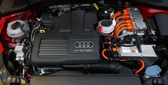 Audi A3 e-tron El motor del Audi A3 e-tron desarrolla una potencia conjunta de 204 CV.