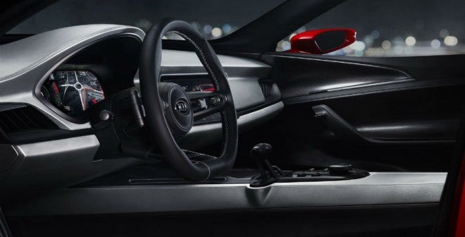 Kia Sportspace Concept El interior del Kia Sportspace Concept tiene elementos bastante futuristas, como es habitual en los prototipos.