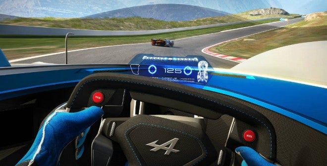 Alpine Vision GT La visión que tendrá el piloto desde el cockpit del Alpine Vision Gran Turismo no será especialmente amplia.