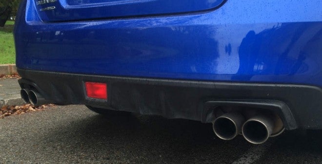 Subaru WRX STi El difusor trasero y las cuatro salidas de escape son otra de las señas de identidad de la zaga del Subaru WRX STi.